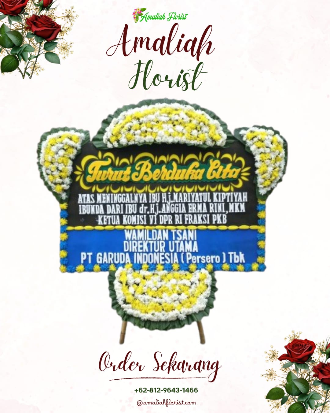 Papan Bunga Duka Pamulang